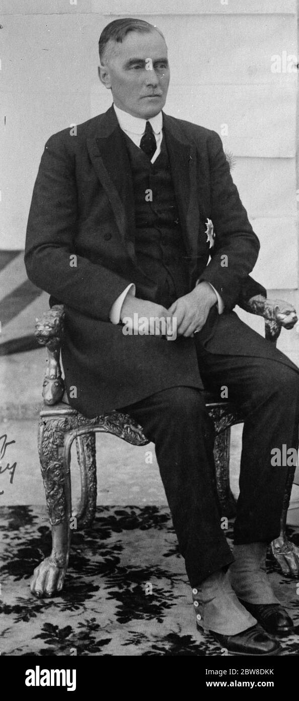 Herr Michael O ' Dwyer . Statthalter des Punjab zwischen 1912 und 1919 . April 1929 Stockfoto
