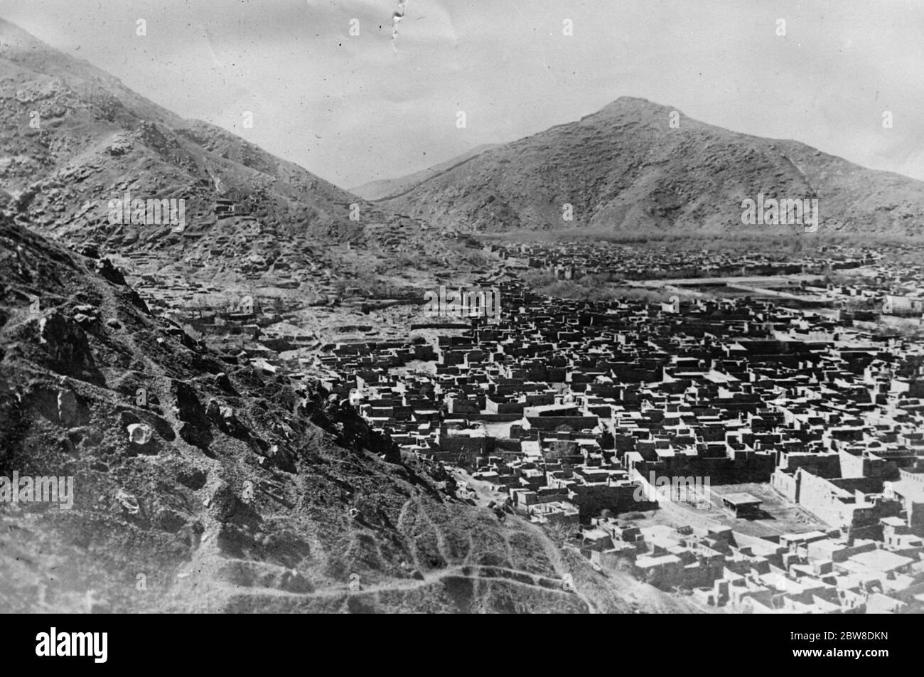 Allgemeine Ansicht von Kabul in Afghanistan . Oktober 1929 Stockfoto