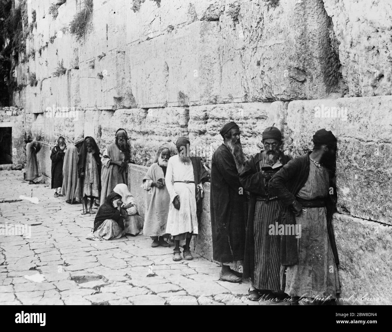 Die Klagemauer, Jerusalem. September 1929 Stockfoto