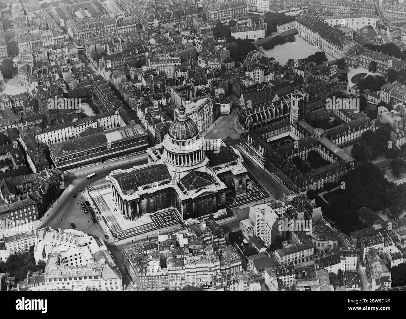 Paris aus der Luft gesehen. Zeigt das Pantheon . November 1928 Stockfoto