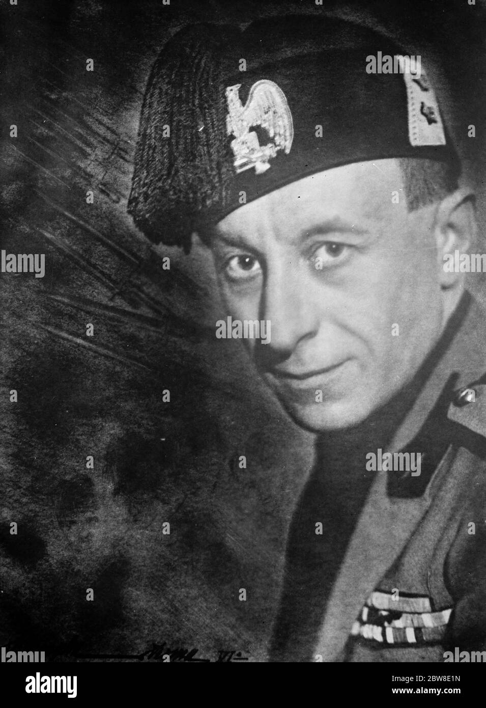 Ein echtes faschistisches Gesicht. Seine Exzellenz der Hon Augusto Turati. Dezember 1928 Stockfoto