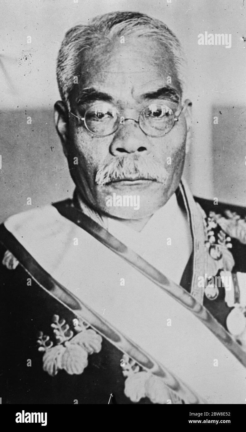 Japan ' s neue Premier . Yuco Hamaguchi . Januar 1930 Stockfoto