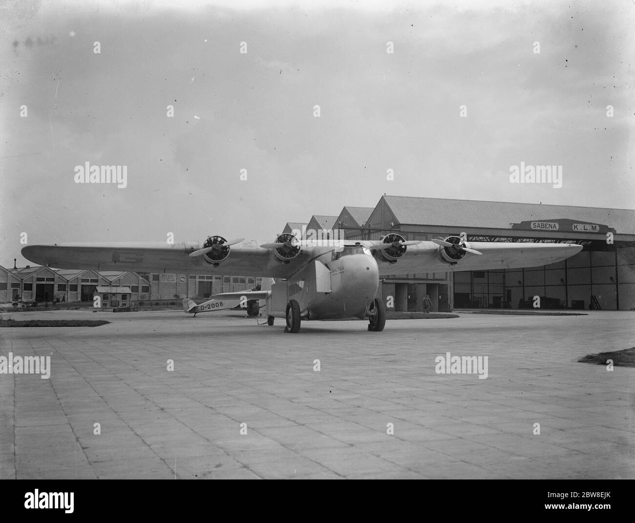 Luxusflugzeuge für Cape Route . Die Amalthea in Croydon . Oktober 1932 Stockfoto