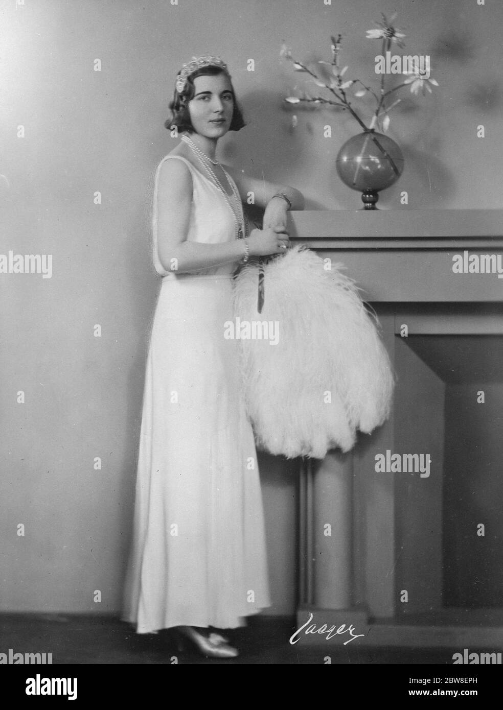 Prinzessin Ingrid wird alt. Prinzessin Ingrid von Schweden feierte am 28 1931. März ihren 21. Geburtstag. 28 März 1931 Stockfoto