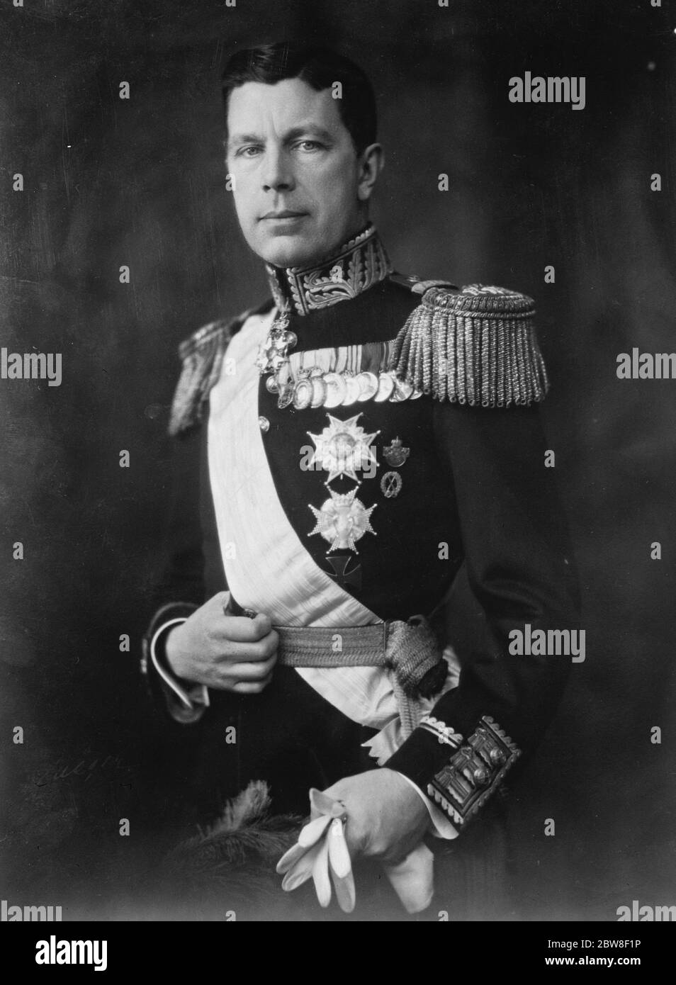 Kronprinz Gustav von Schweden . Juni 1929 Stockfoto