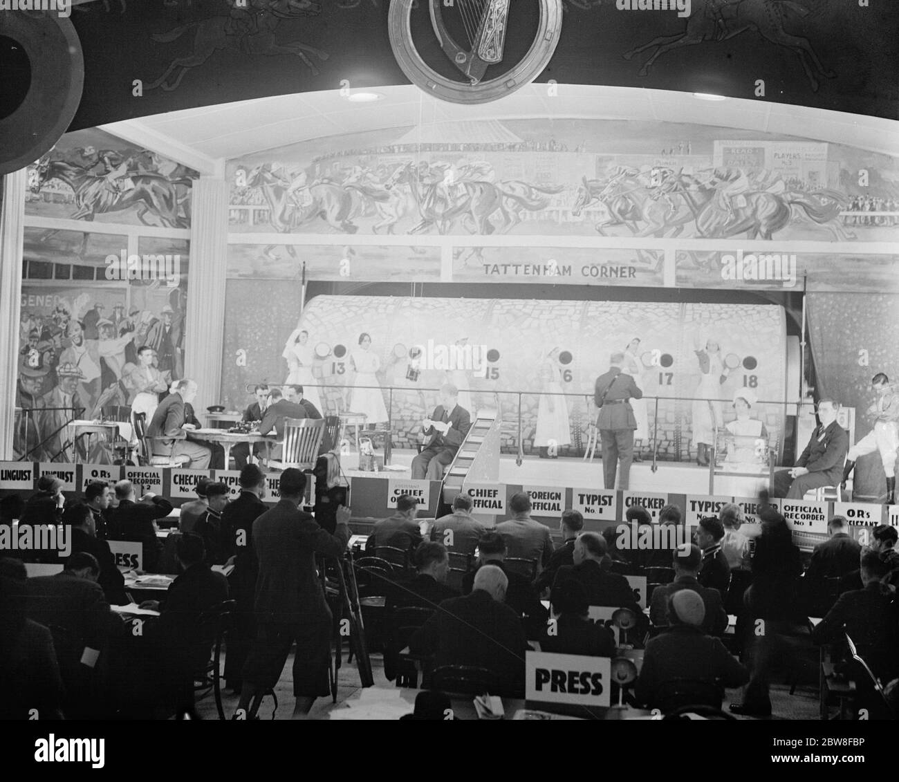 Das große irische Gewinnspiel in Dublin . Eine allgemeine Ansicht der Szene. 31 Mai 1932 Stockfoto