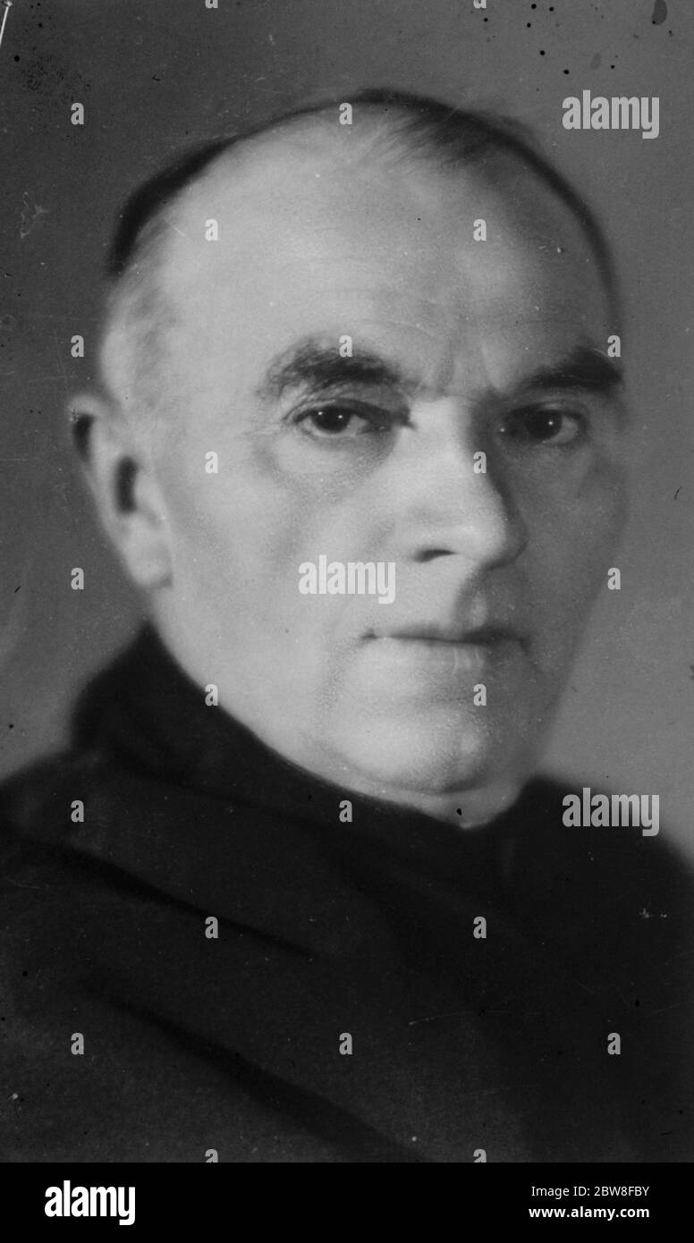 Kardinal Verdier , Erzbischof von Paris . 11 Juni 1932 Stockfoto