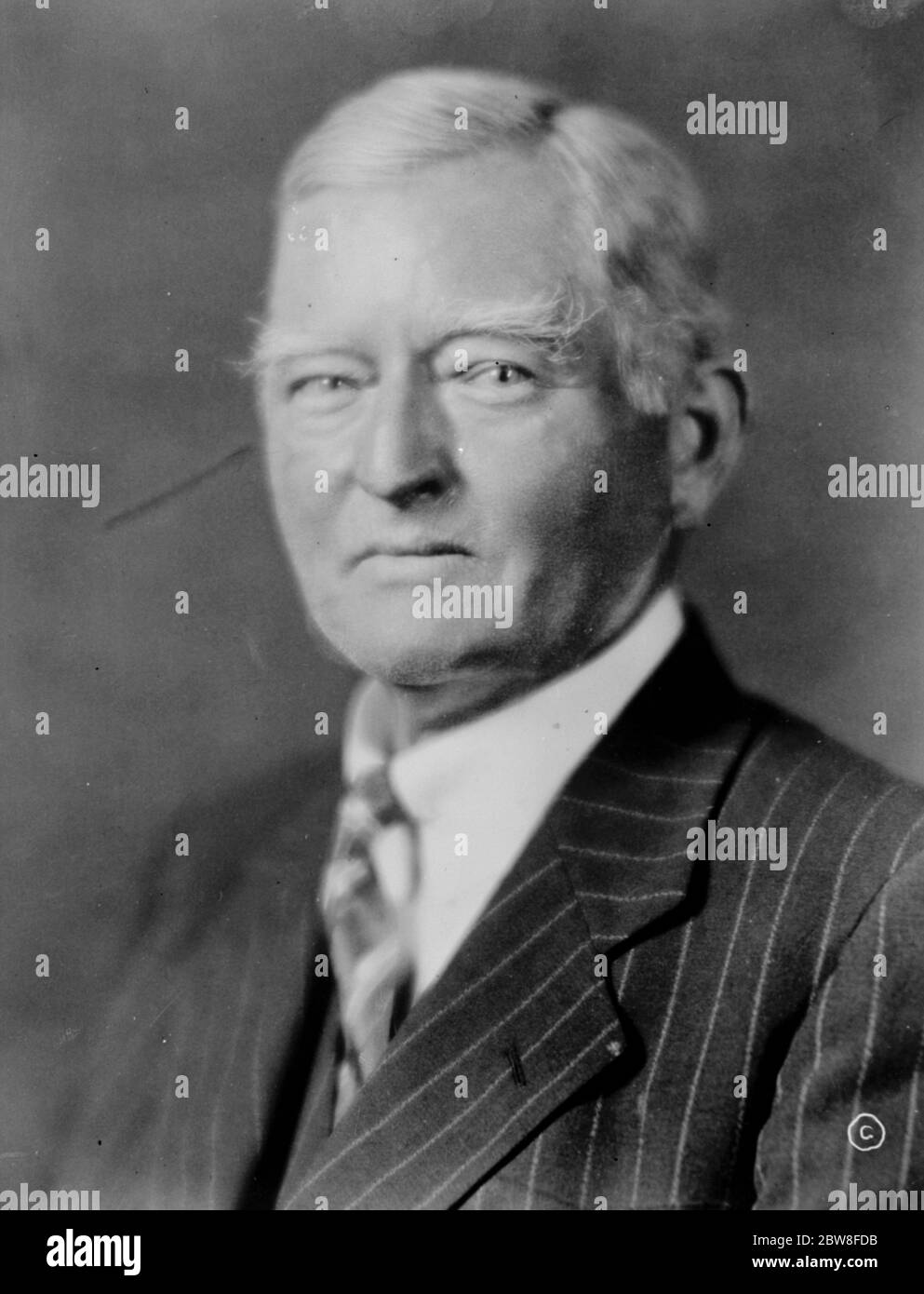 James Nance Garner , demokratischer Kandidat für den Vizepräsidenten der USA . November 1932 Stockfoto