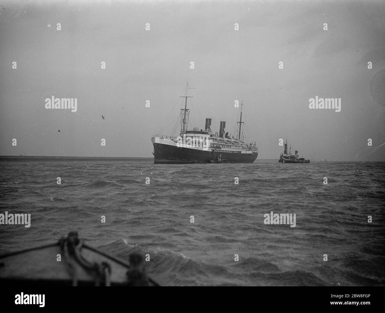 Leonardo da Vinci kommt in Gravesend an. 11 Dezember 1929 Stockfoto