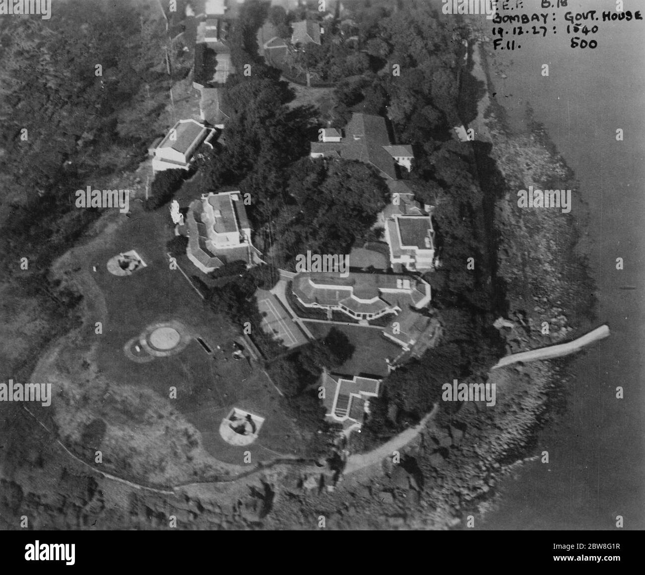 Das Reich aus der Luft . Vier RAF fliegende Boote Tour. Government House Bombay . 24 Juli 1928 Stockfoto