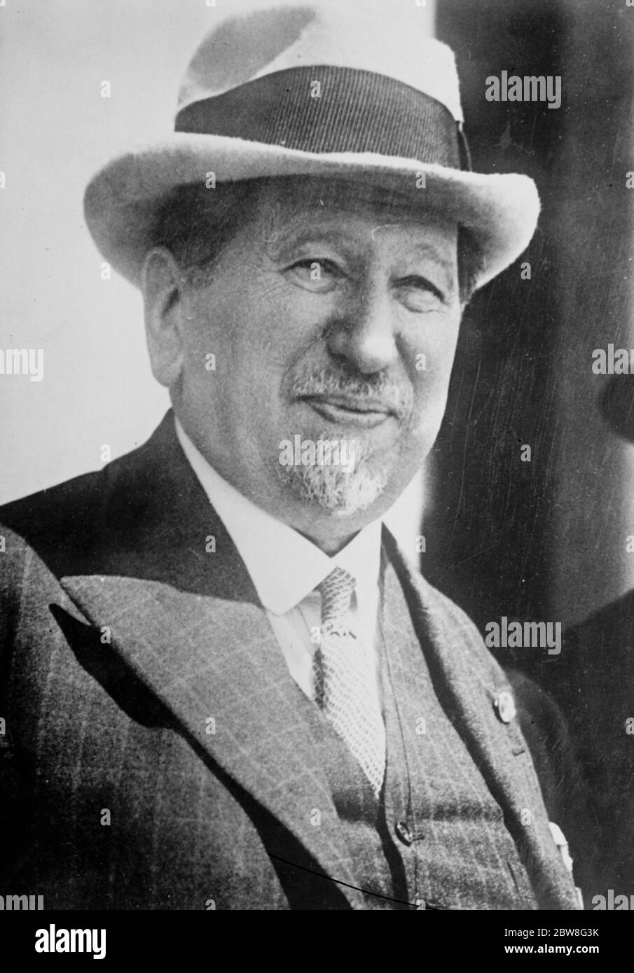 M N Sokolow, der in der jüngsten Wahl schlagen M C Weizmann, der ehemalige Präsident, mit 118 Stimmen zu 43. Ein neues Porträt . 25 Juli 1931 Stockfoto