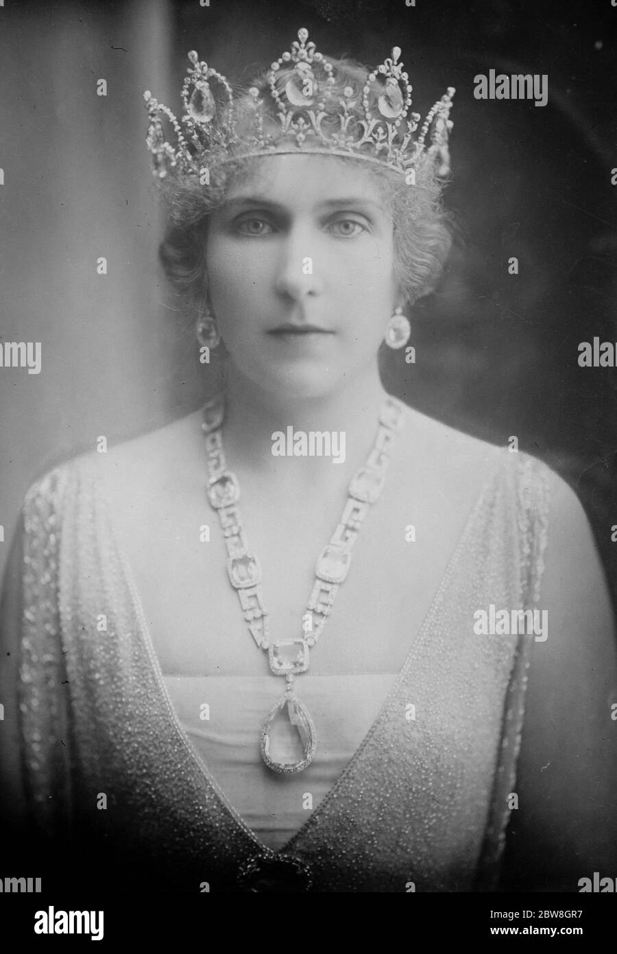HM die Königin von Spanien . 28 Februar 1930 Stockfoto