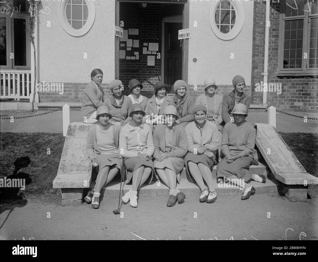 England gegen Amerika Damen Golf Spiel in Sunningdale . Die amerikanische Damen-Team . Mai 1930 Stockfoto