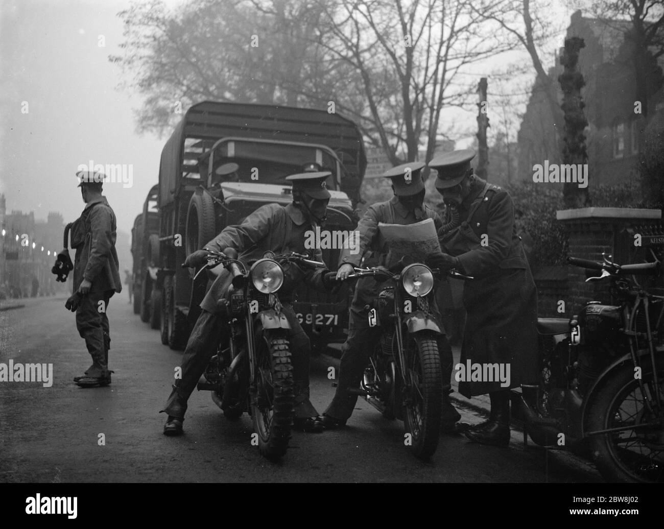 Royal Army Service Corps Gas Riders . 1934 Stockfoto