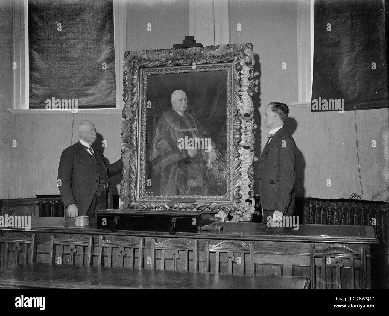 Dartford Bürgermeister Goldene Hochzeit, Porträt. 1935 Stockfoto