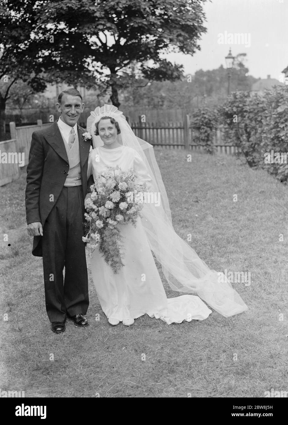 Le Page und Burgoyne Hochzeit . 1937 Stockfoto