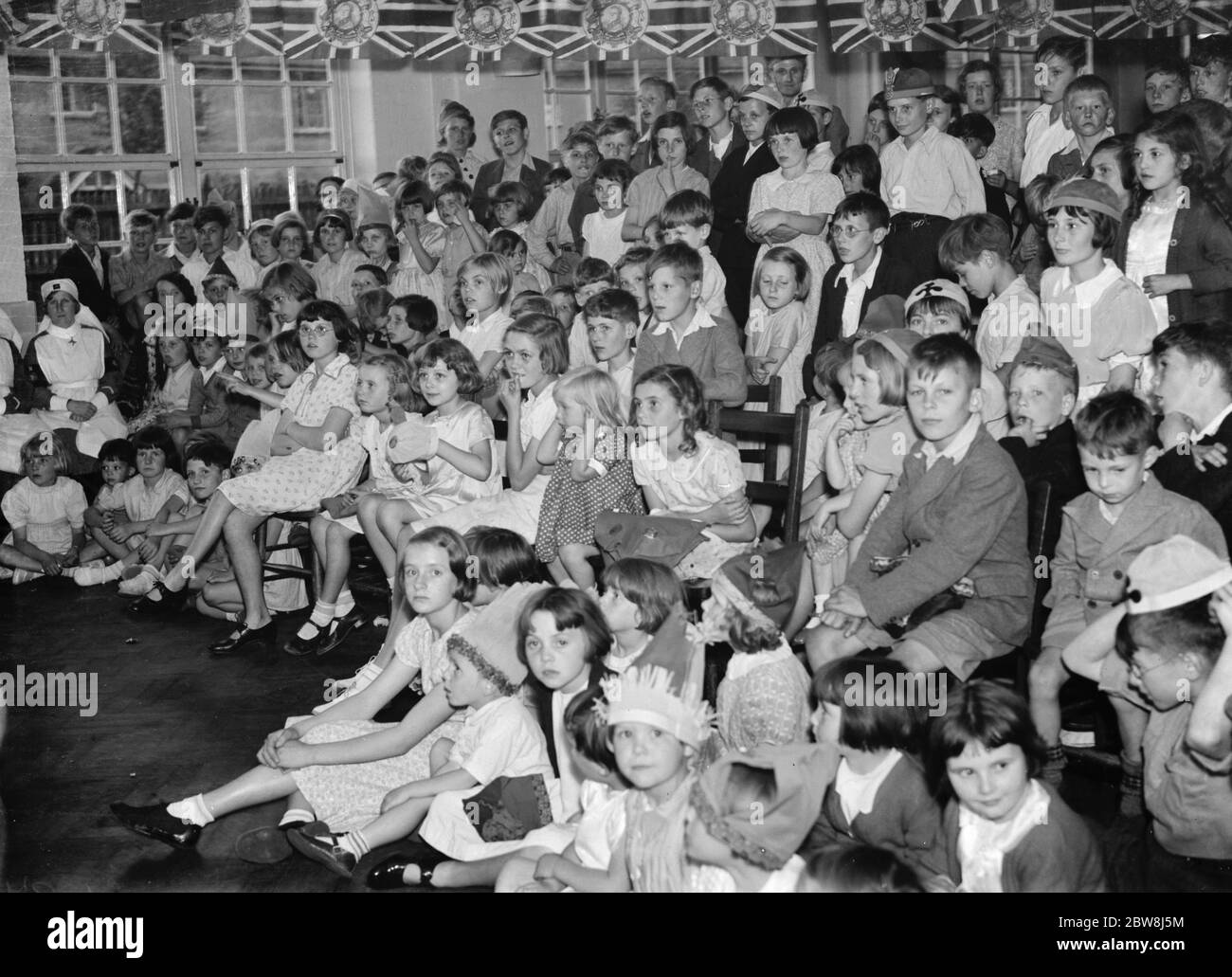 Westhorne Krönungstee, Eltham. 17 Juli 1937 Stockfoto
