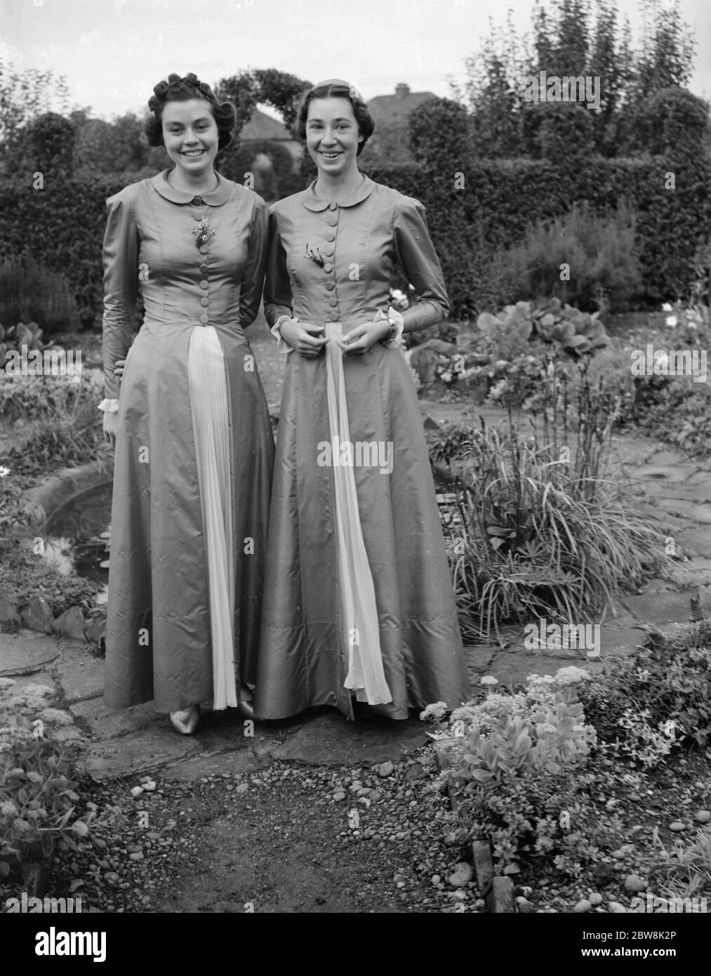 Hochzeit von Drew und Ling . Die Skjold Mädchen . 16. September 1937. Stockfoto