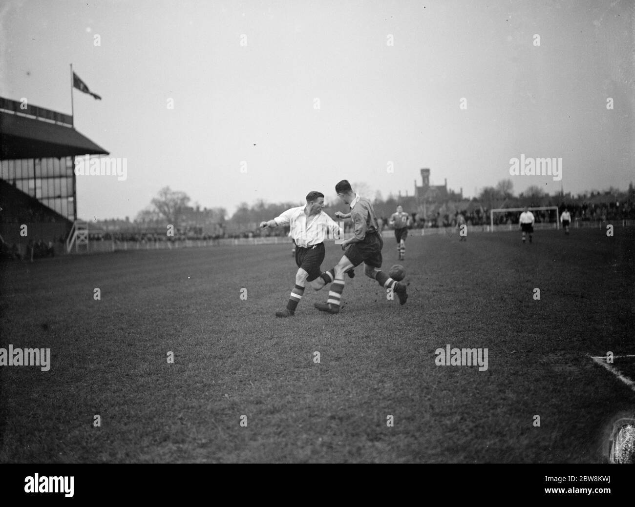 Dartford gegen Bournemouth und Boscombe - FA Cup 1. Runde Wiederholung - 01/12/37 1937 Stockfoto
