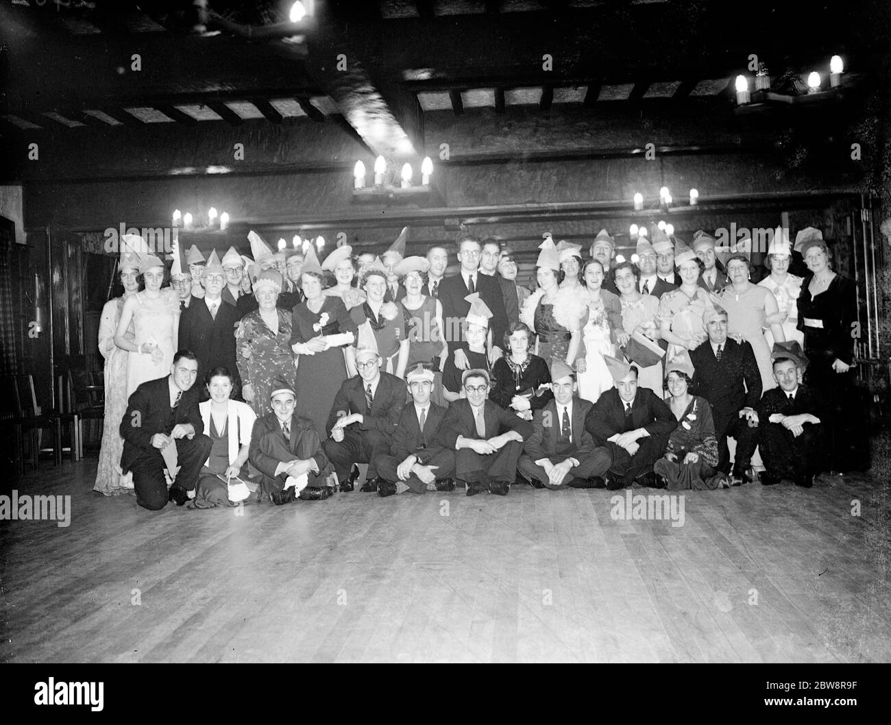 Kentish Times Club Abendessen und Tanz . Das Gruppenfoto . 15. November 1935 Stockfoto