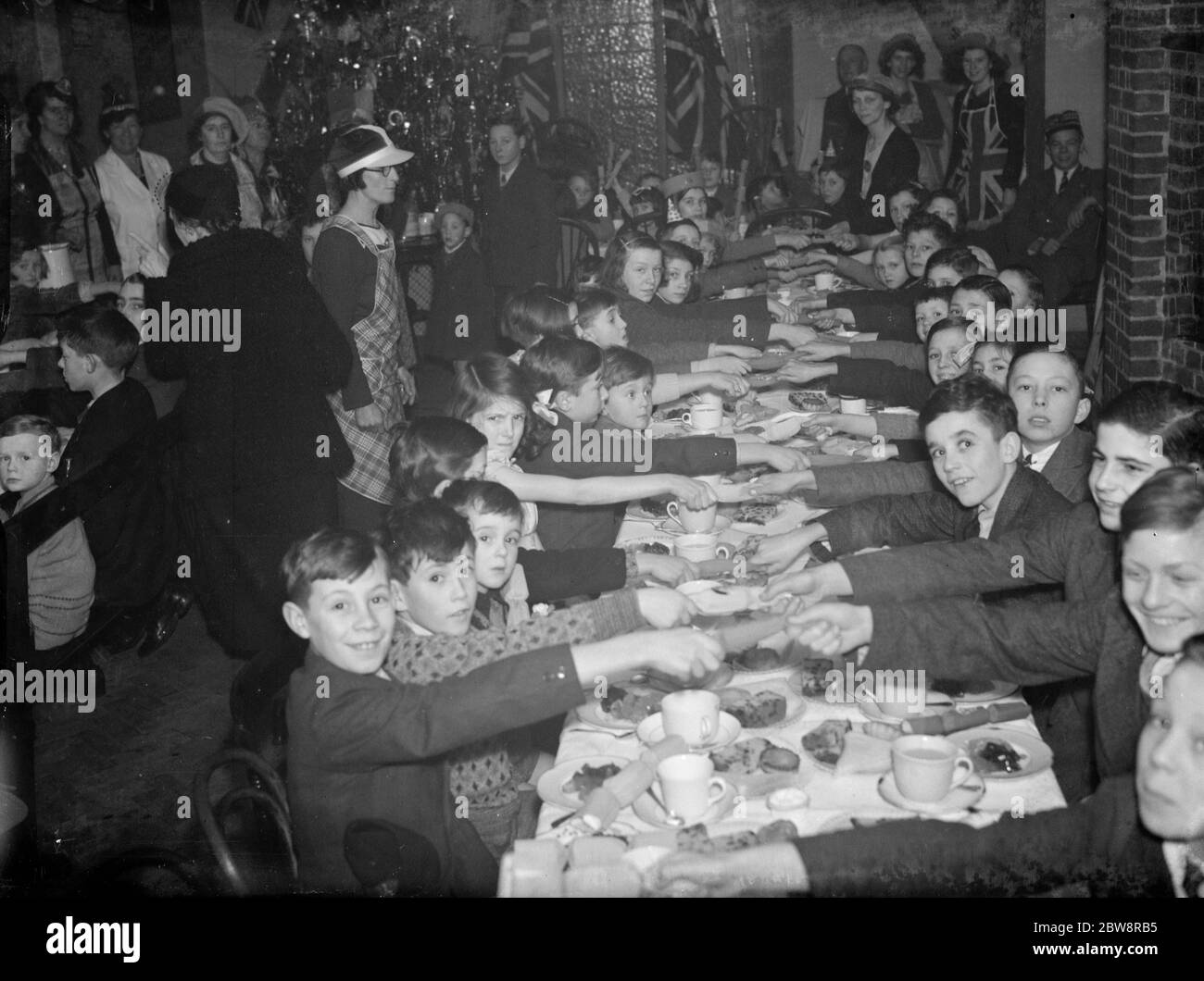 Die Blackfen British Legion Kinderparty . 1938 Stockfoto