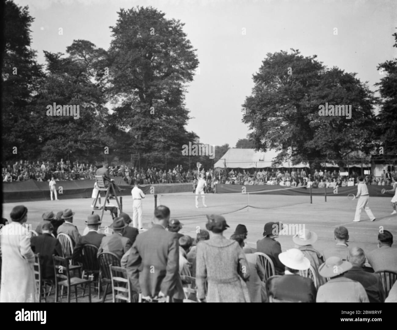 Miller Hospital Rasen Tennis Wettbewerb . 1938 Stockfoto