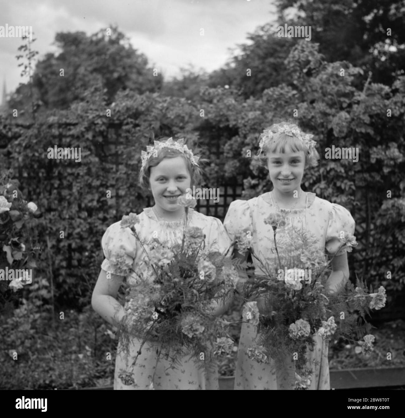 Die Hochzeit der Weißen. Die Brautjungfern . 1936 Stockfoto