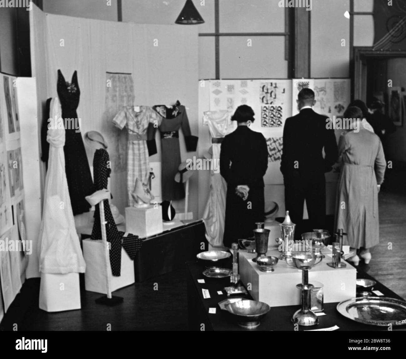 Eine Ausstellung in der Art School auf Grassington Road, Sidcup, Kent. 1938 Stockfoto