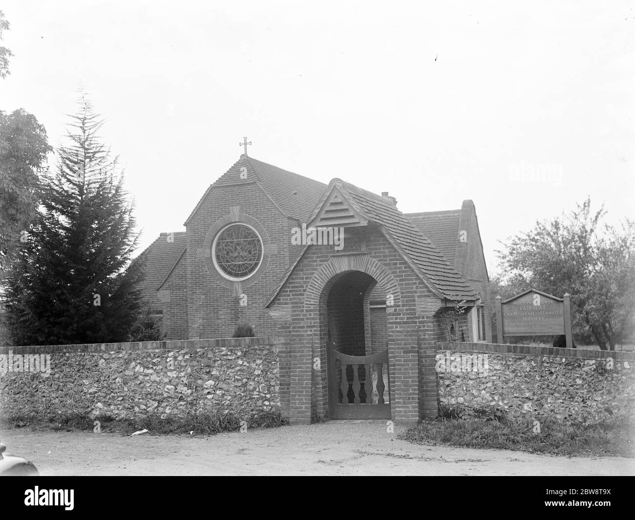 Kapelle der Heiligen Unschuldigen, Fairseat, Stansted, Kent. 1936 Stockfoto
