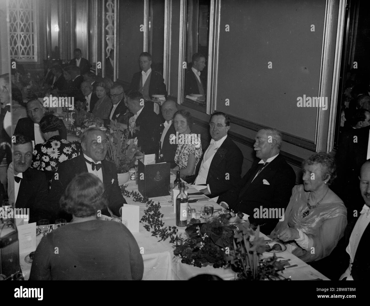 Abendessen zu Ehren von Herrn Frank Clark , der in den Ruhestand geht, dem konservativen Parlamentsmitglied von Dartford . 1938 Stockfoto
