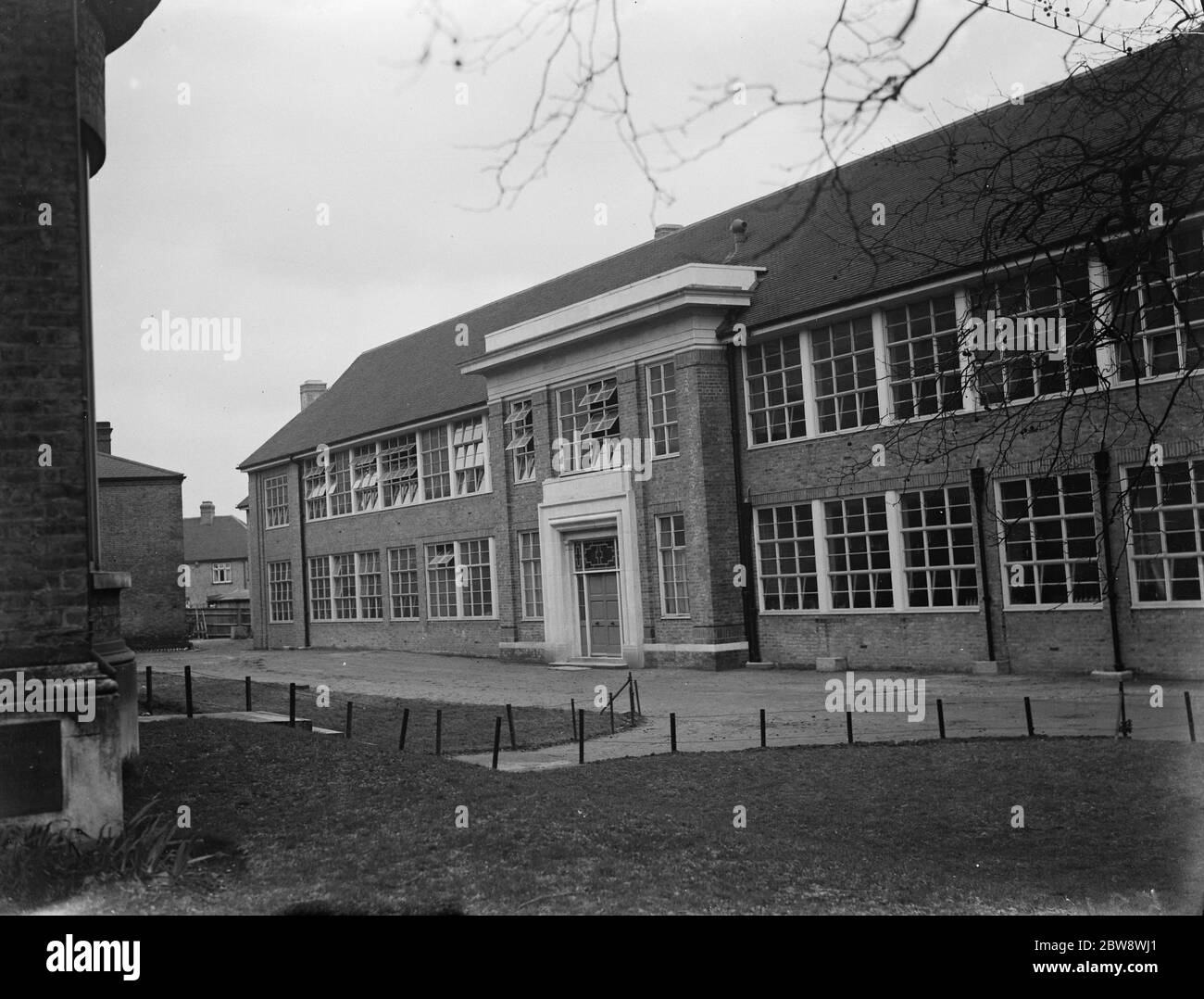 Ein Außenansicht des neuen Flügels am Eltham College, die von der Marquess of Lothian eröffnet wurde. 1937 Stockfoto