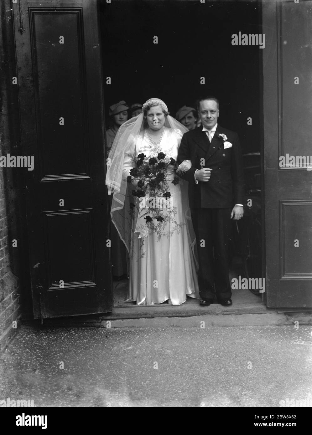 Die Hochzeit von Herrn und Frau Hodson . 1937 Stockfoto