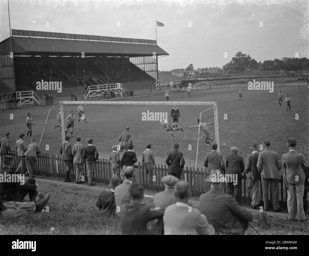 Dartford - Praxis Spiel - 20/08/38 Dartford Fußballverein halten ein Spiel vor der Saison. Bis 20. August 1938 Stockfoto