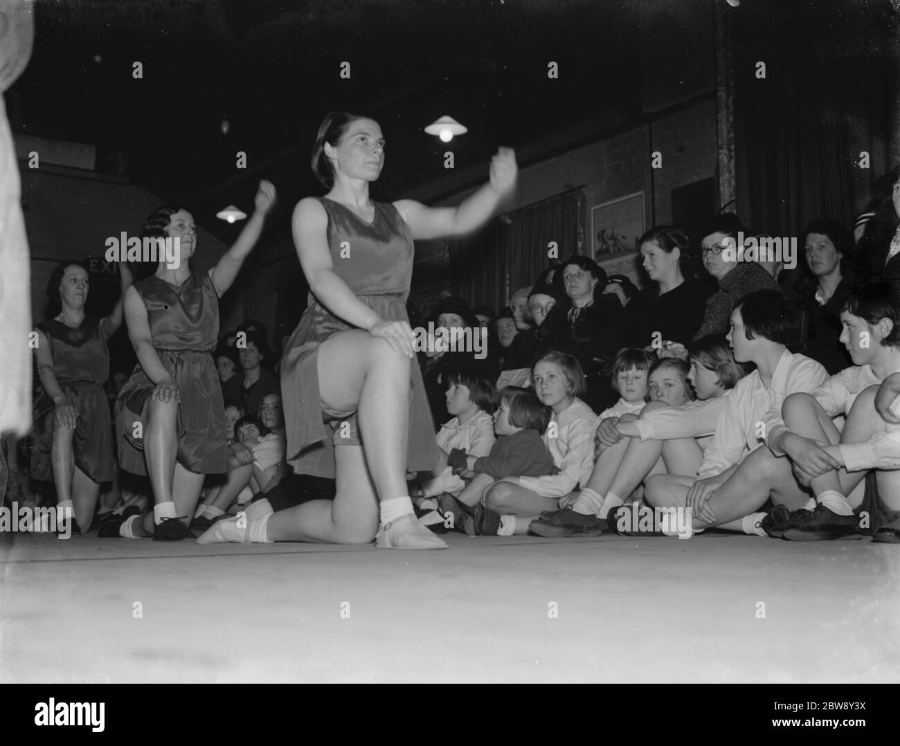 Halten Sie fit Klasse auf der YMCA in Dartford . 1937 Stockfoto