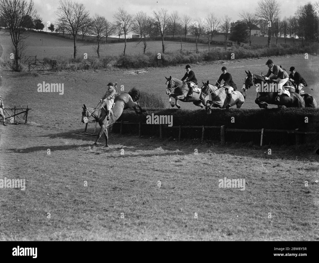 Royal Artillery Punkt auf Green Street Green . 1937 Stockfoto