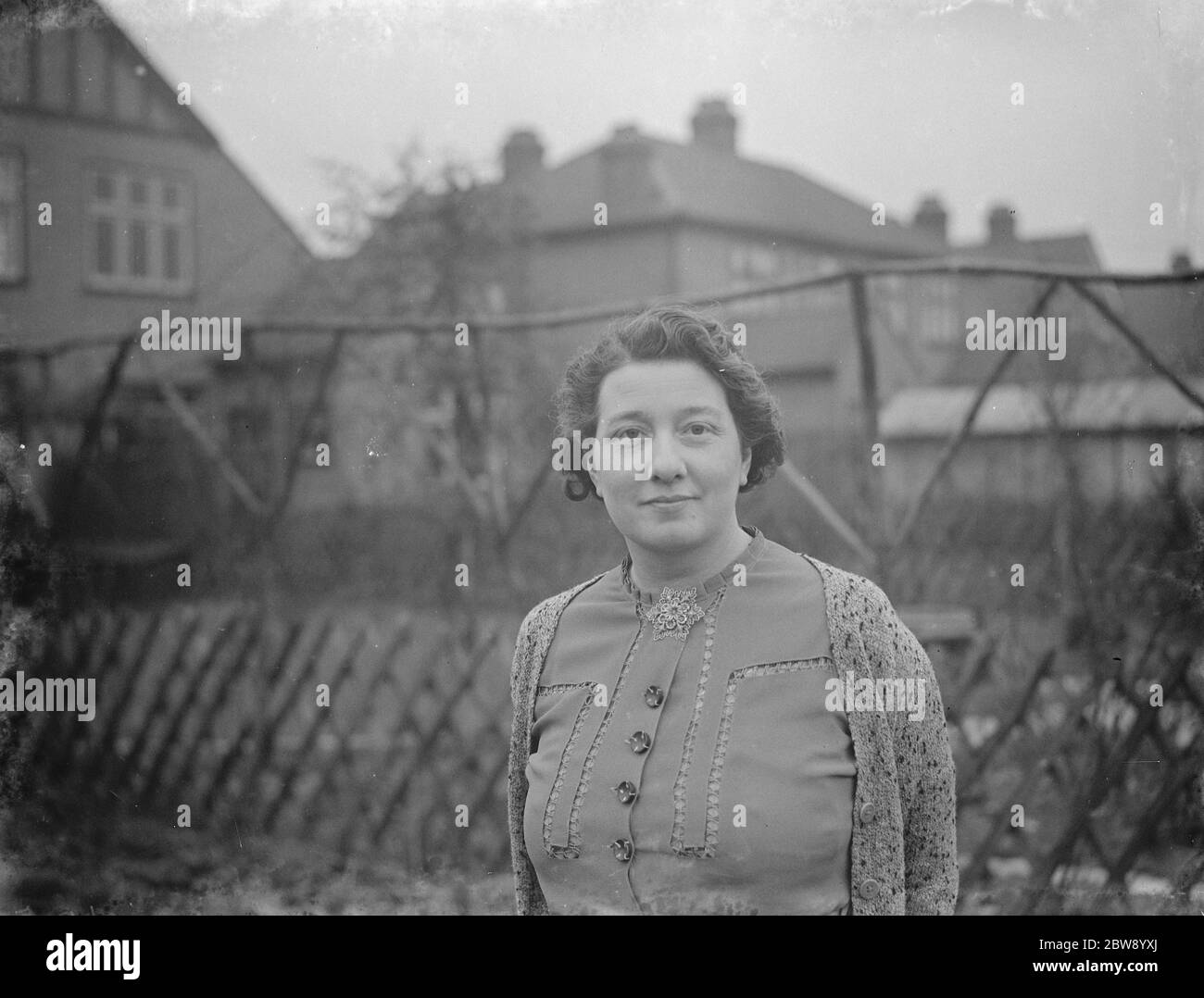 Frau A Bloice von Hurst Road in Sidcup, Kent. 1939 Stockfoto