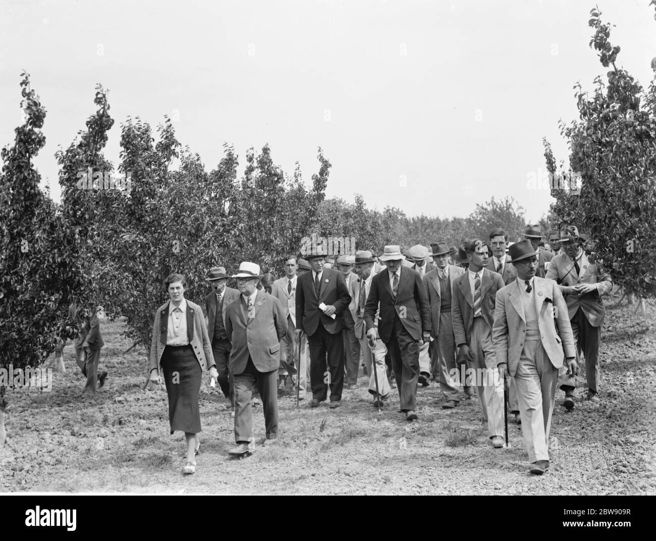 Zeigt Menschen in der East Malling Research Station Tag der offenen Tür in Kent. Juni 1937 Stockfoto