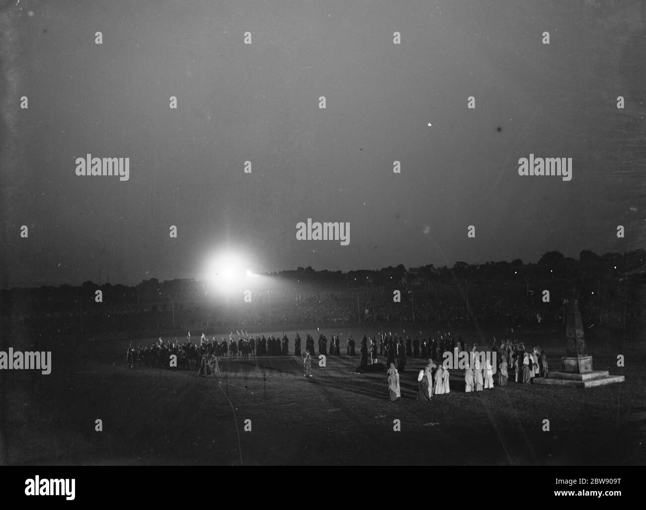 Festzug im Woolwich Stadium, London. 1937 . Stockfoto