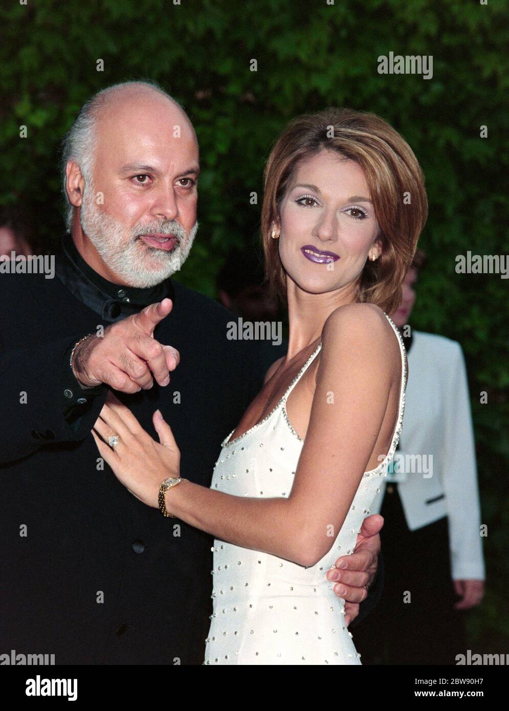 MONTE CARLO, MONACO. 24. Mai 1996: Sängerin Celine Dion & Ehemann Rene Angelil bei den World Music Awards in Monaco Dateifoto © Paul Smith/Featureflash Stockfoto