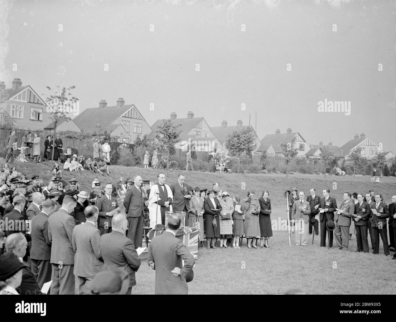 Der Blackfen British Legion Drumhead Service . 21 Mai 1939 Stockfoto