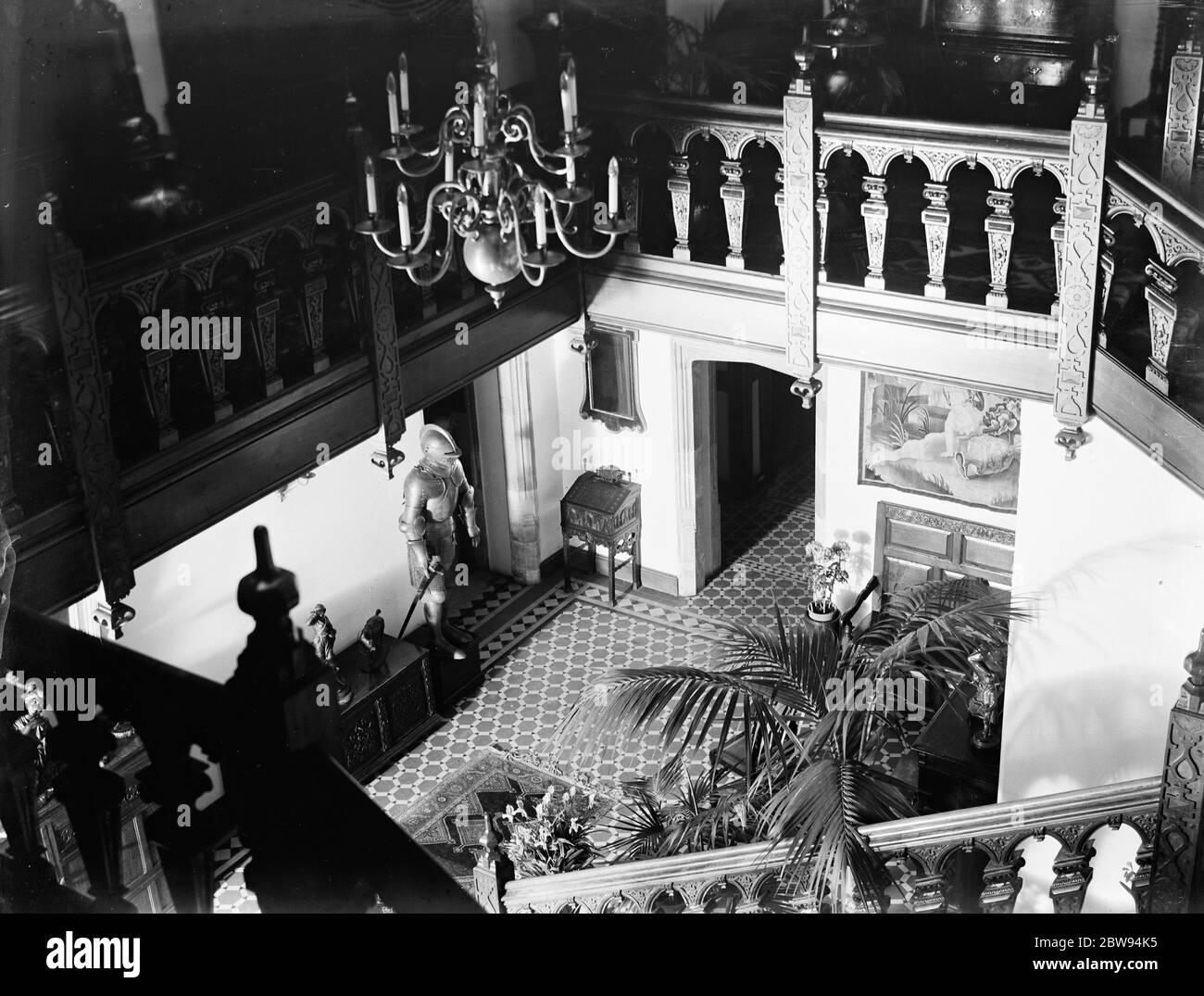 Das Innere des Wheeler Hauses in Farningham, Kent. 1936 Stockfoto