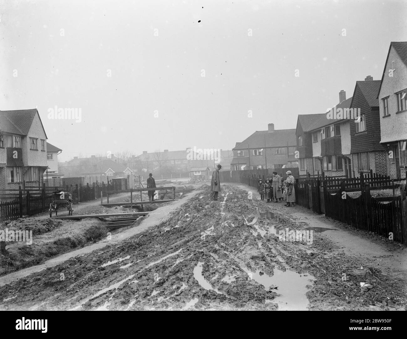 Fen Grove Straße in Sidcup , Kent . 1937 Stockfoto