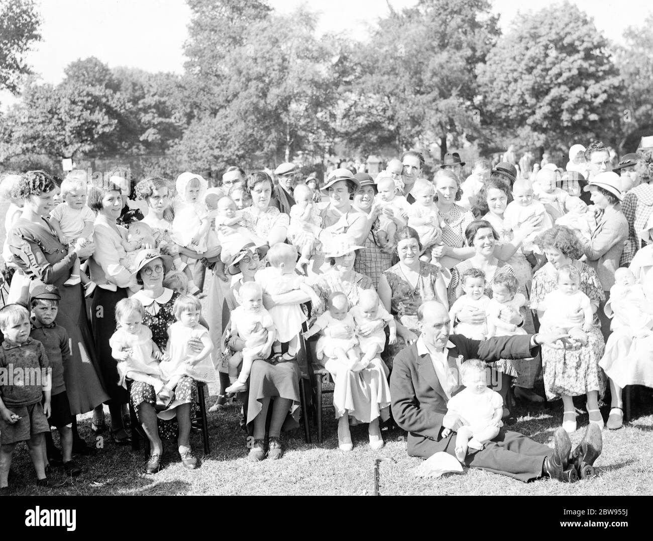 Babyshow im Dartford Karneval in Kent. 1936 Stockfoto