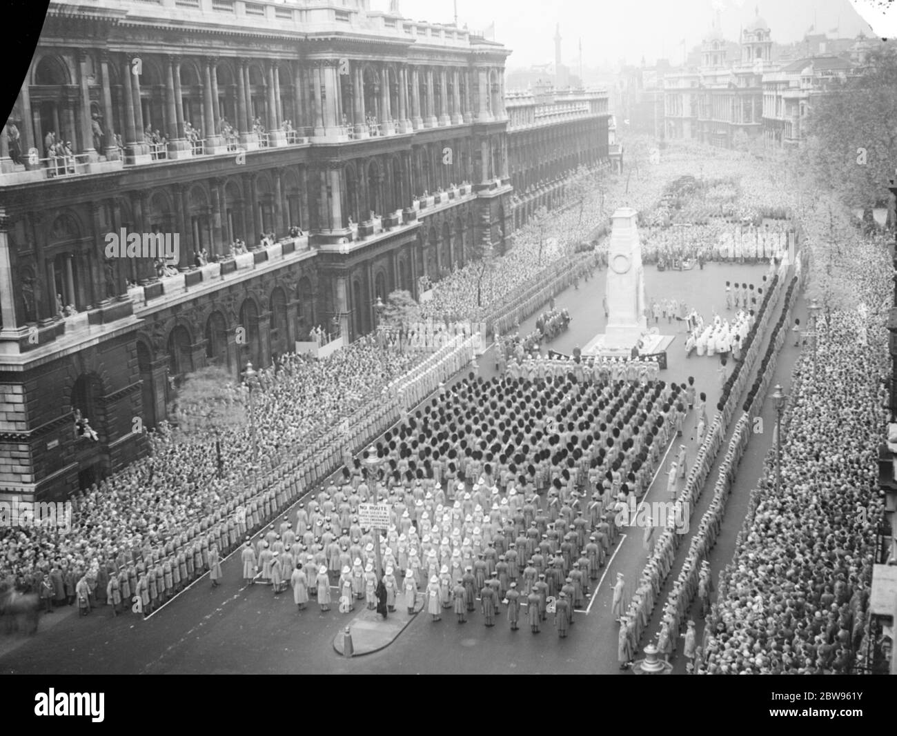 Vierzehnten Jahrestag des Waffenstillstands in London gefeiert. 11. November 1932 Stockfoto
