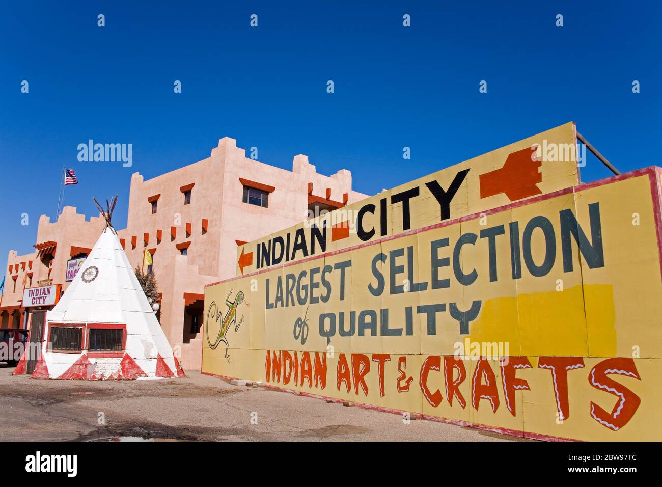 Indian City Trading Post, Historic Route 66, Arizona, USA Stockfoto
