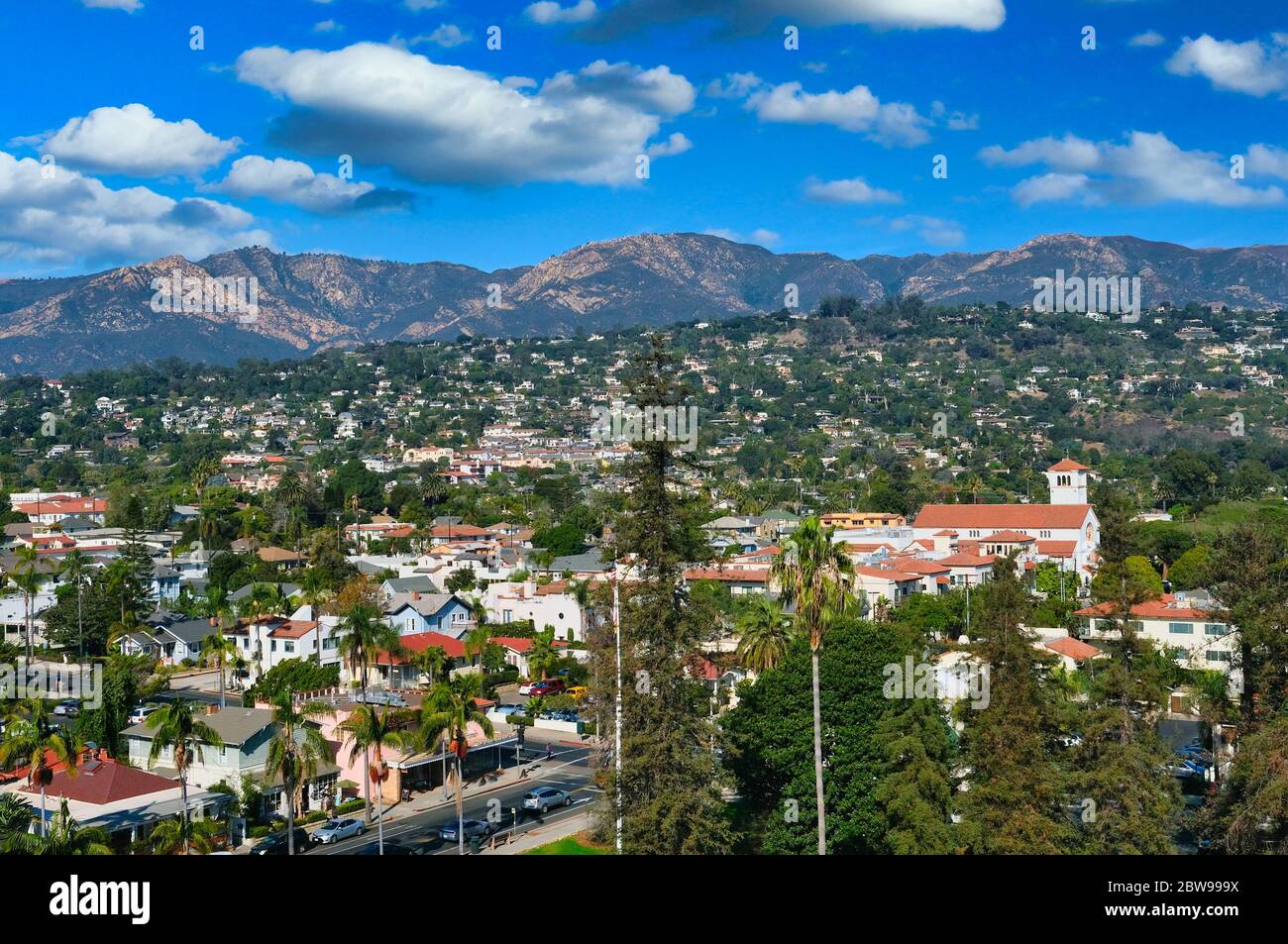 Stadt Santa Barbara Stockfoto