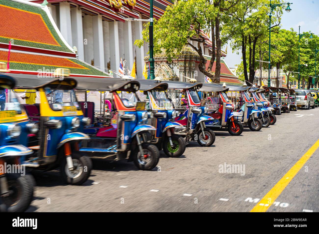 Thailand, Bangkok Mai 20-2019 : Tuk Tuk auf den Straßen von Bangkok Stockfoto