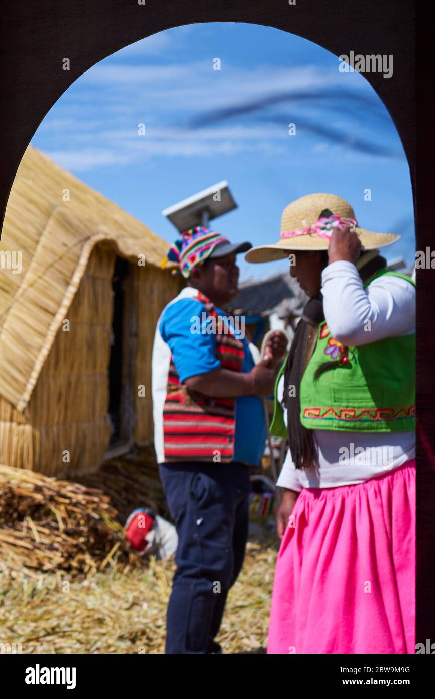 Leute von Aymara Stockfoto