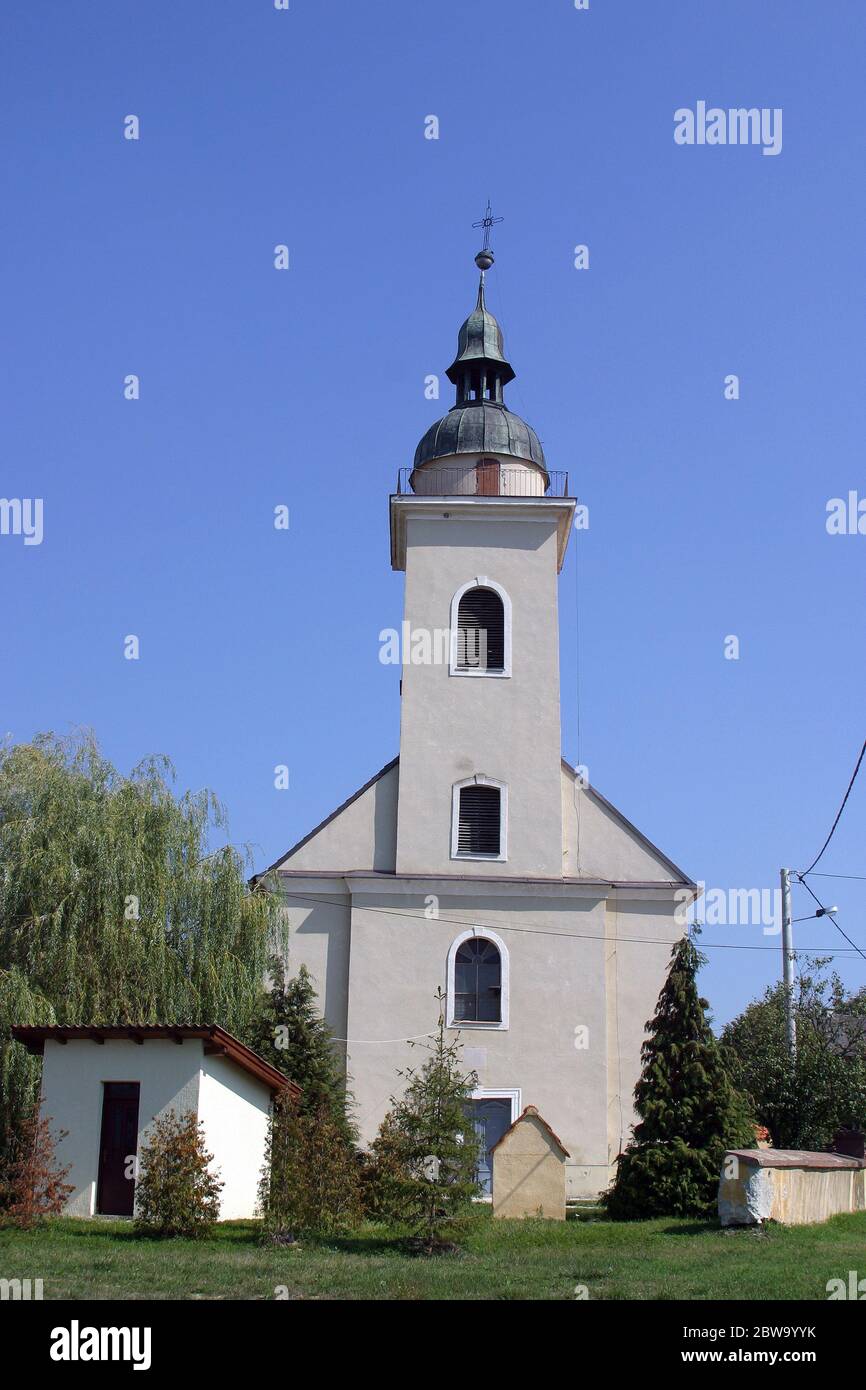 Pfarrkirche der Heiligen Dreifaltigkeit in Kraljevec na Sutli, Kroatien Stockfoto