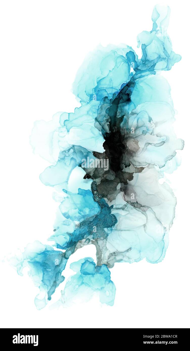 Eine große Alkohol Wasser bunte Texturen Stockfoto